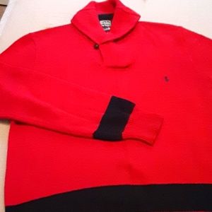 Polo Ralph Lauren Cotton Shawl Collar Sweater Size Large